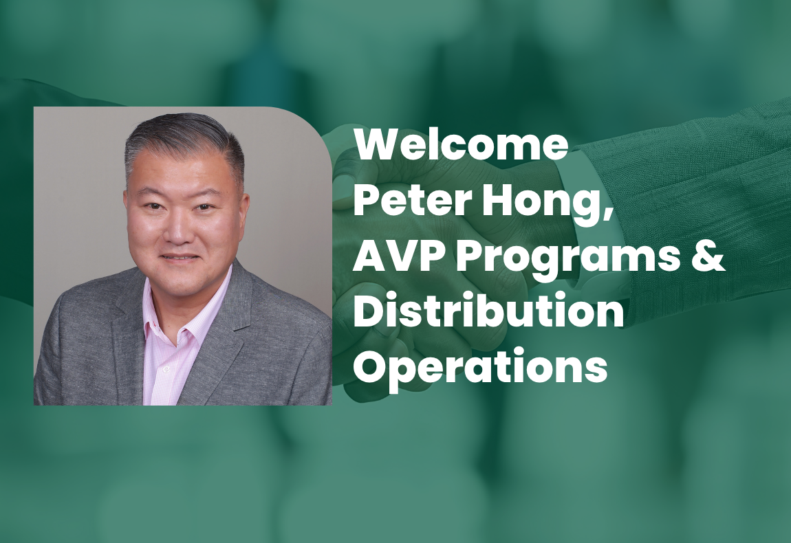 Welcome Peter Hong, as AVP Programs & Distribution Operations